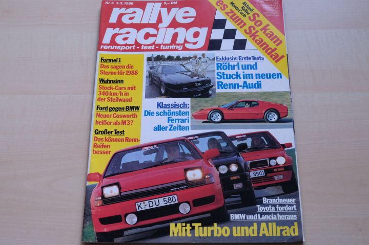 Deckblatt Rallye Racing (03/1988)